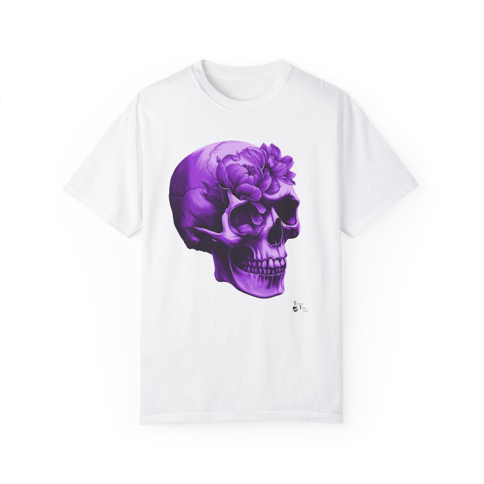 

Purple 3D Peony Realistic Skull T-shirt Design 5XL різнокольоровий
