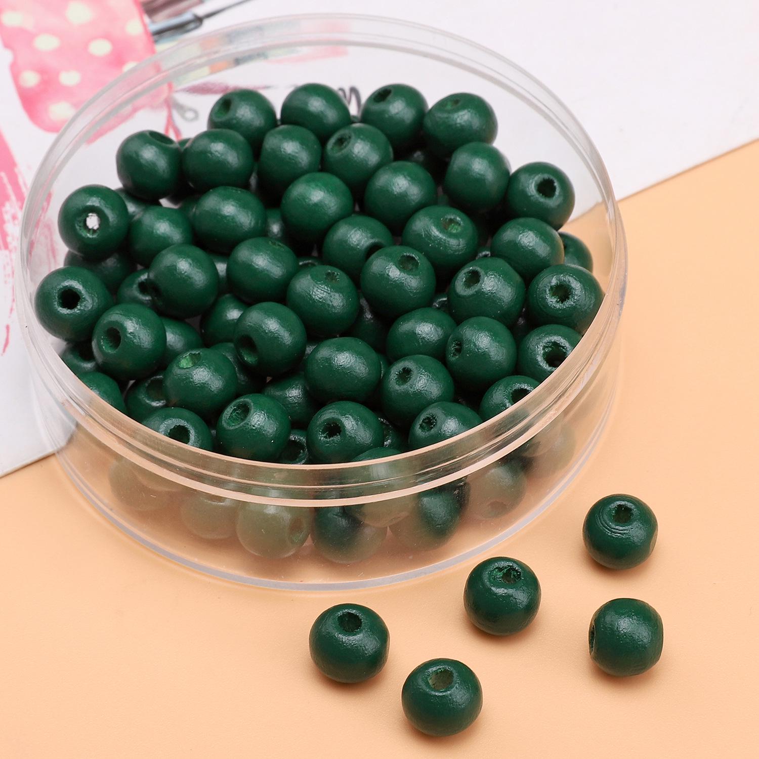 

Дерев яні намистини суцільного кольору 8 мм для DIY ювелірних виробів: Круглі, Пофарбовані спреєм, Ідеальні для браслетів, намист, підвісок та бісероплетіння. Approx 8mm, Hole 2mm