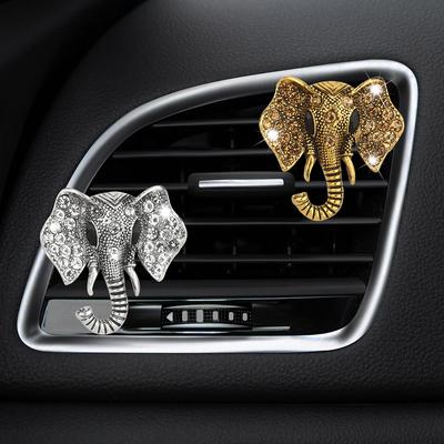 Bling Strass Elefant Auto Lüftungsschlitz Clip Armaturenbrett Auslass Clip Auto Lufterfrischer Lüftungsschlitz Clips Dekorative Autozubehör