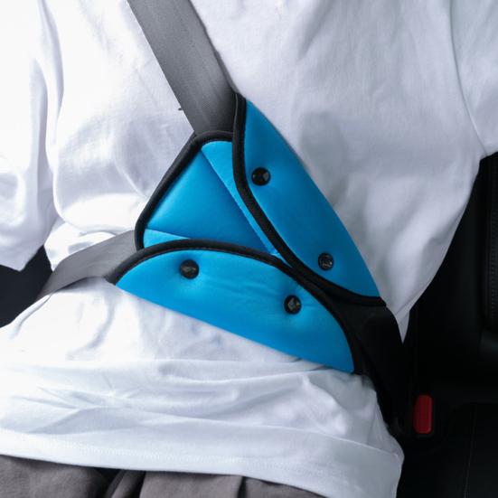 Safety Belt Fixer Foldable Soft Adjustable Neck Protection Car Triangle Safe Seat Belt Cover Car Goods