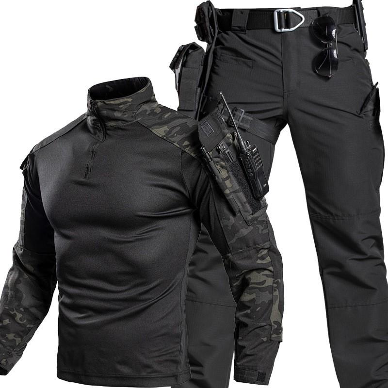 Mens Tactical Combat Uniform Set Long