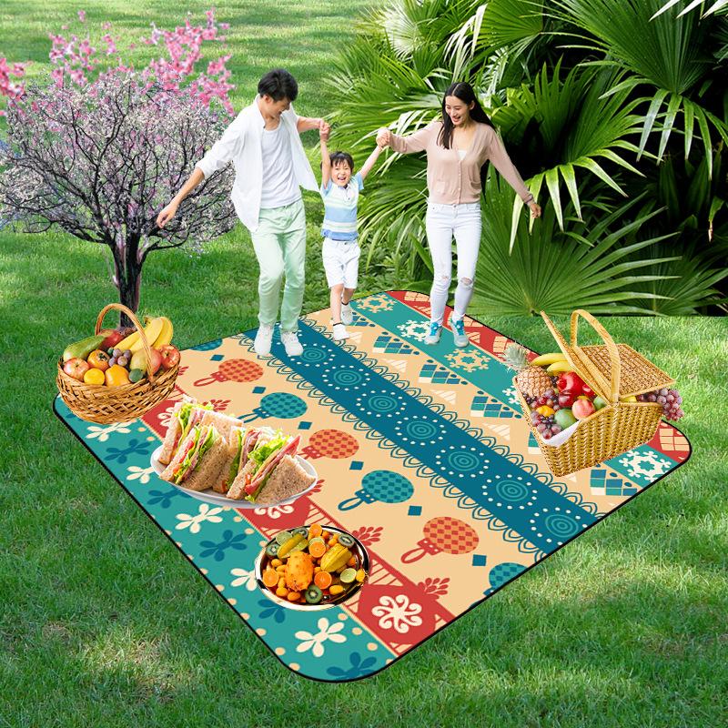 Picnic Blankets Extra Large, Waterproof Foldable Outdoor Beach Blanket,3-Layer Picnic Mat for Camping, Hiking, Travel, Park, Concerts
