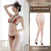 Sexy Female Transparent Hollow Rose Underwear Bra Set Embroidered Hollow Three-point Underwear Two-piece Set
