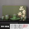 Retro coarse pottery teapot teacup Kung Fu tea set light luxury high-end home office meeting   new