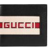 [Trendy And Cool Recommendation] Gucci Vintage Jacquard Striped Short Double-Fold Leather Men'S Wallet Black