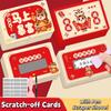 50/100pcs Anniversary Vouchers Tickets DIY Gift Surprise Lucky Cards Scratch-off Cards Festivals