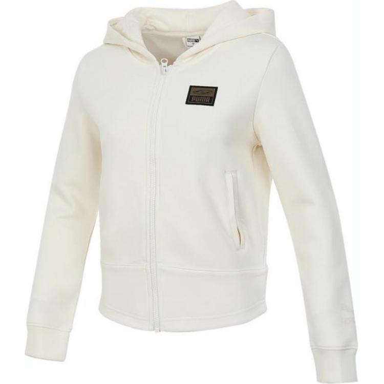 

Puma Melody Hooded Zip Logo Jacket Women Jacket Off-White 631072-87 S