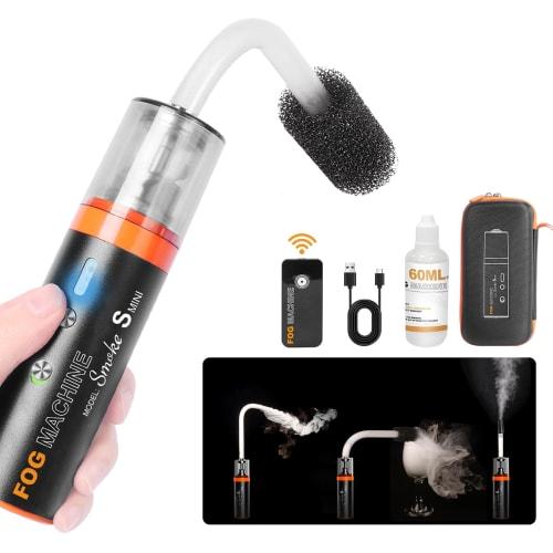 

LENSGO Mini Fog Machine/Handheld Portable Smoke Machine/Small Outdoor Remote Control Smoke Machine/Indoor Portable Smoke Machine/Photography/Halloween