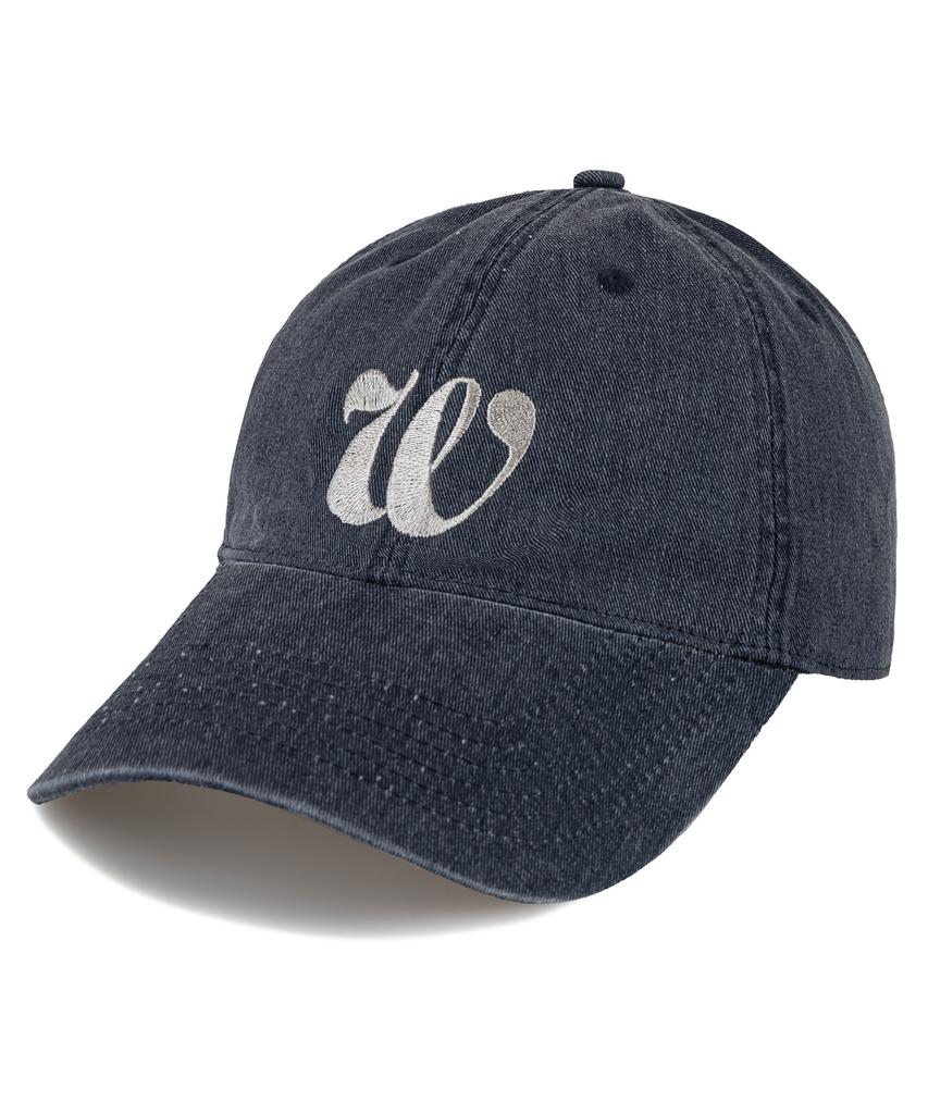 Wig W Script Pigment Ball Cap - Navy