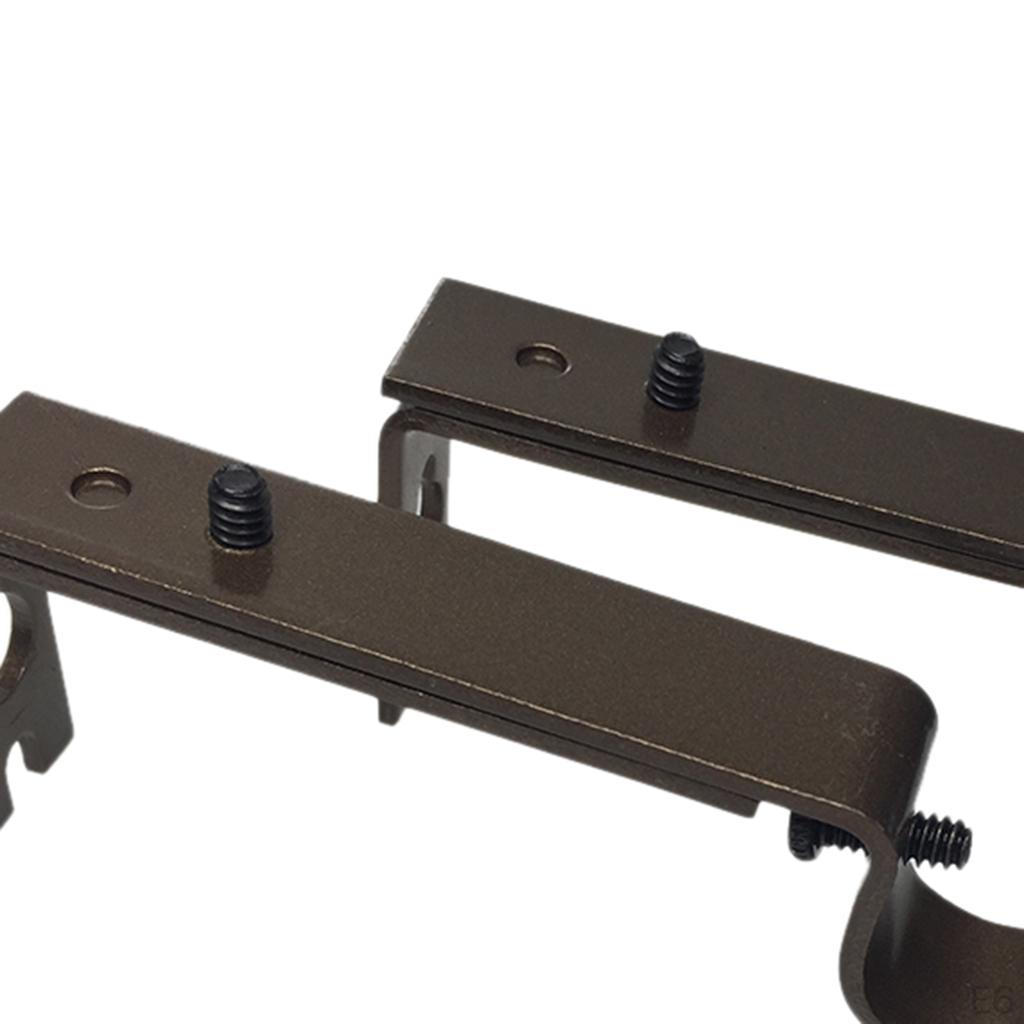 10-13cm Adjustable Curtain Rod Bracket Wall Mounted Drapery Pole Holder