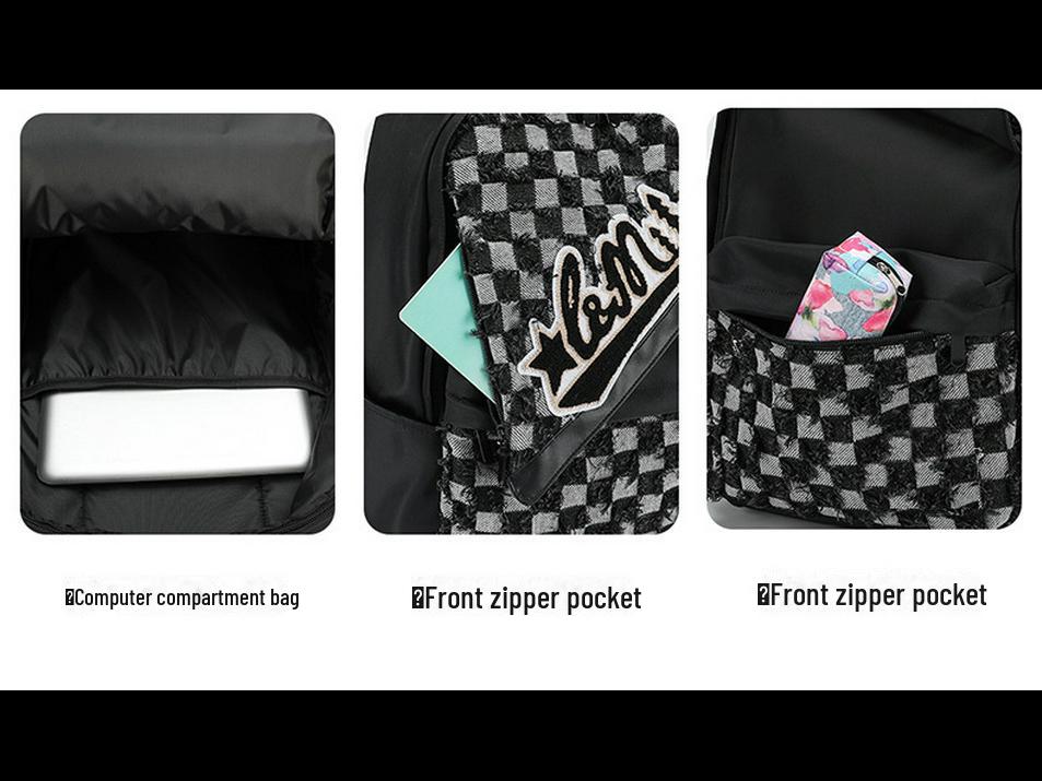 Stylish and Spacious Backpack: Perfect for Travel, School, and Short Trips for Middle School Students - Lightweight and Trendy Design.