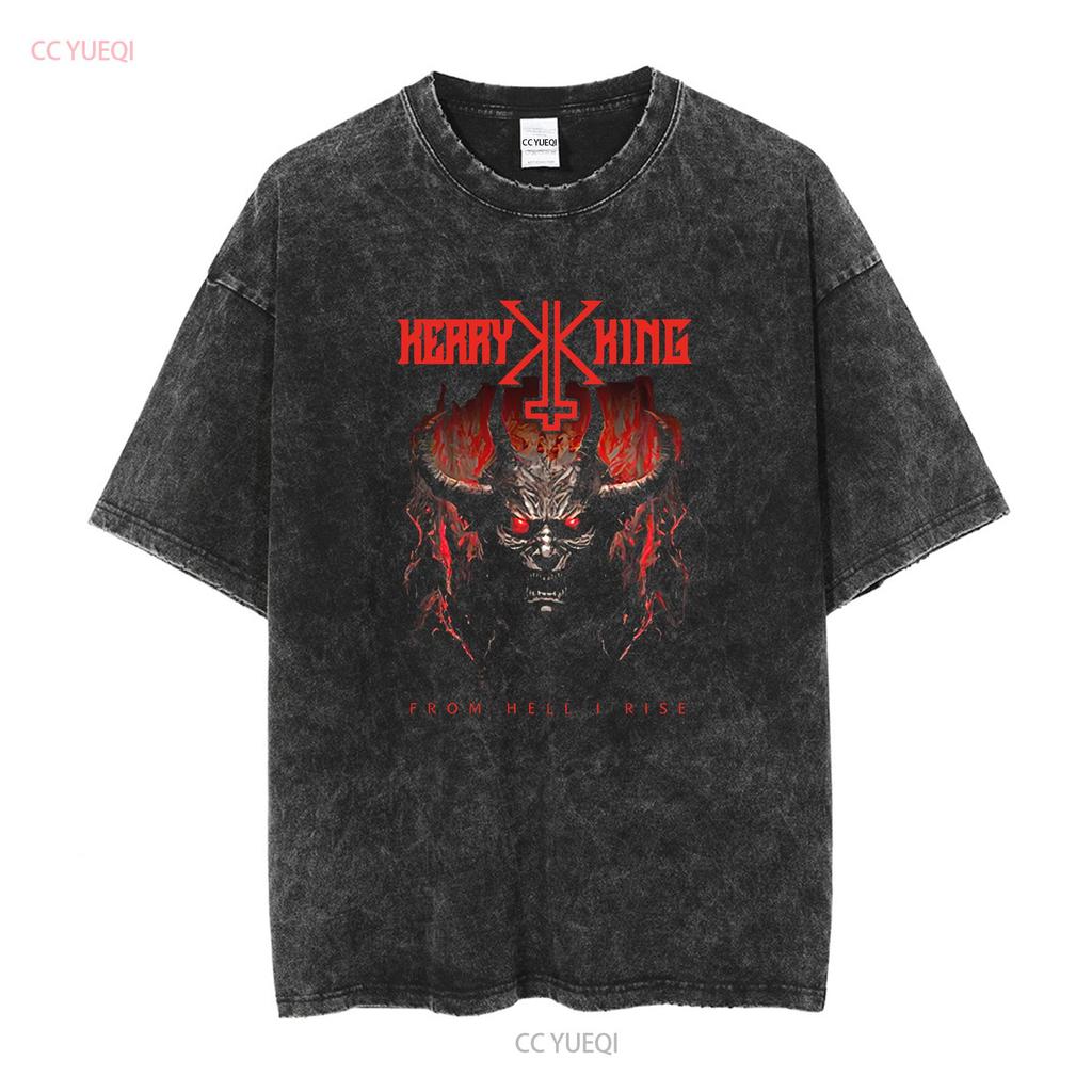 Kerry King From Hell I Rise Cover NEW T Shirt long or short sleeves vintage Washed Breathable Stretched Casual fashion graphic