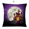 Federa Quadrata di Lusso in Cotone e Lino con Fantasia di Halloween per un Arredamento Casa Senza Tempo ed Elegante