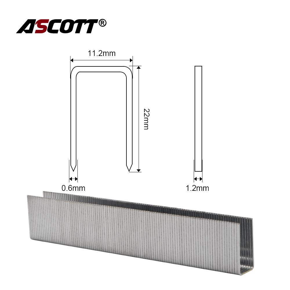 1000pcs Staple For 1022j Framing Tacker  Air Stapler Gun Staple Pins 22mm Crown 11.2mm Sofa Staples Framing Nailer Staples