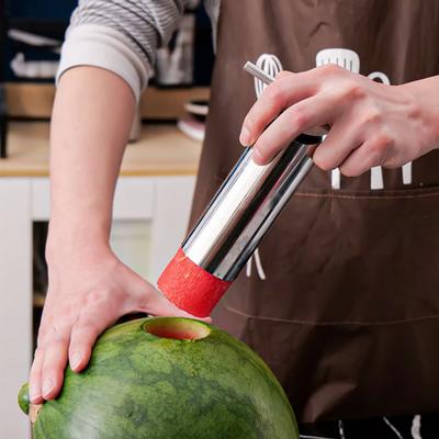 Yousheng Watermelon Cutter Stainless Steel Efficient Juicing Tool with Anti-Slip Handle Round Shape Core Extractor for Easy Watermelon Juice Making
