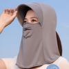 Dustproof Ice Silk Mask UV Protection UV Protection Veil Thin Sunscreen Face Cover  Riding