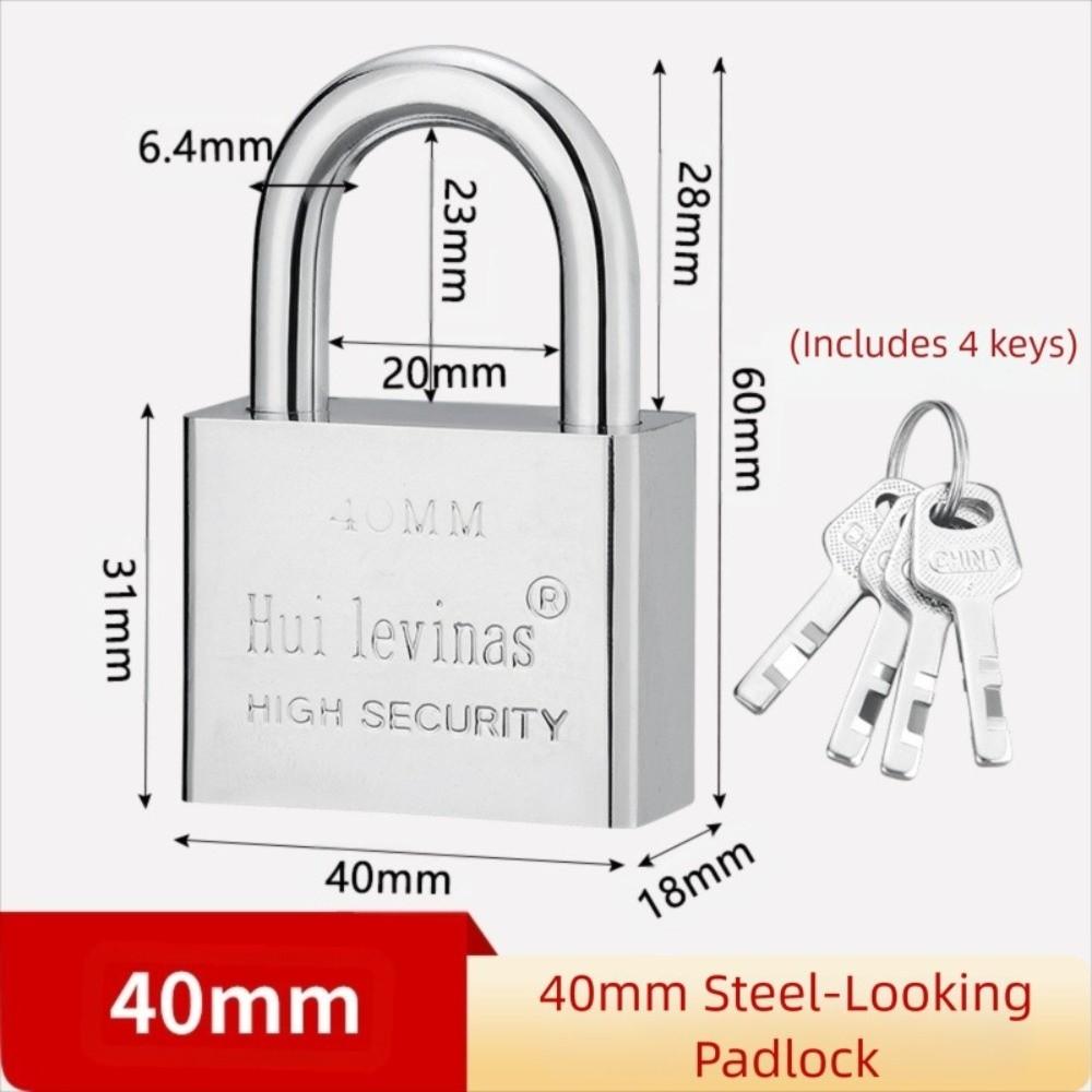 Small Lock Head Stainless Steel Padlock Stainless Steel Rust-proof Anti-theft Lock Anti-picking Anti-theft Anti Rust Lock