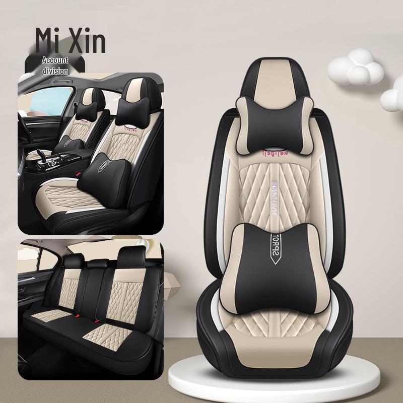 EC7 Boyue GL Emgrand GS Vision X6 SUV Cartoon Leather Seat Cover for Five-Seat Cars