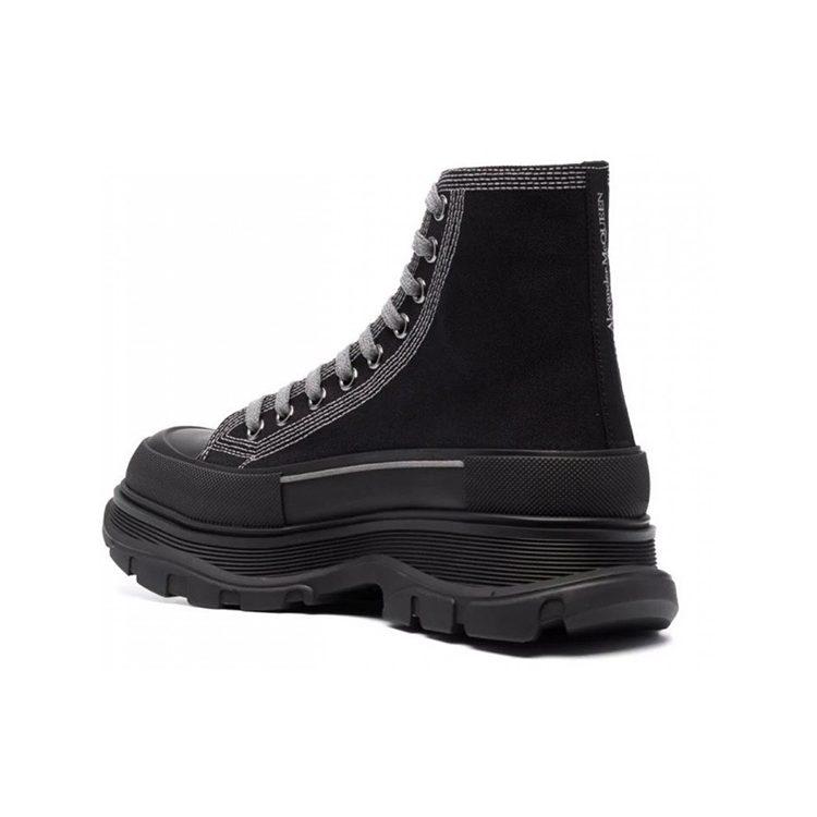 Alexander Mcqueen Tread Slick High Top Sneakers 'Black Grey' 662681W4MV81081