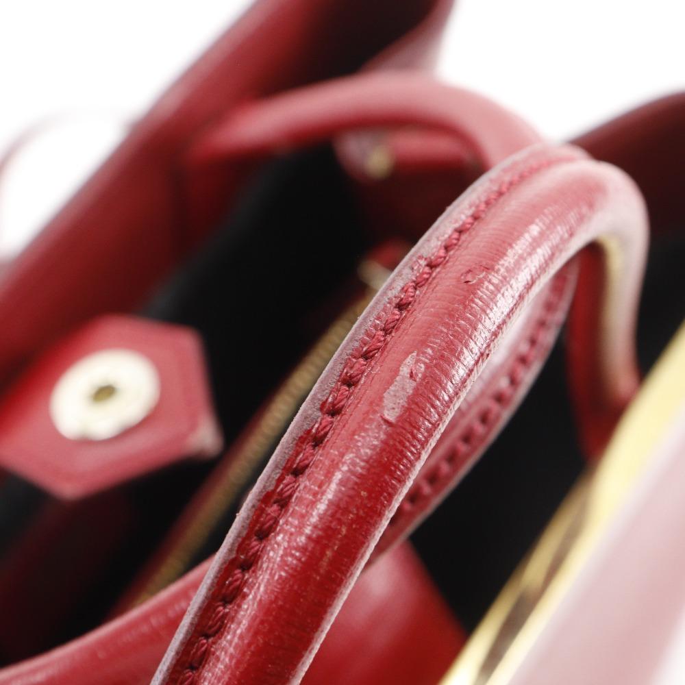 Fendi Petite To Jules Handbag 8BH253 2WAYShoulder Red Leather Women Used