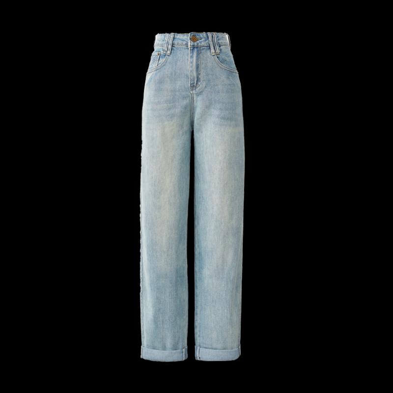 Women's Versatile High-Waist Cropped Jeans