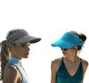 Women's Sun Visor Hat Summer Wide Brim Visor Hat Adjustable Beach Sport Visor Cap Outdoor Sun Protection Hat