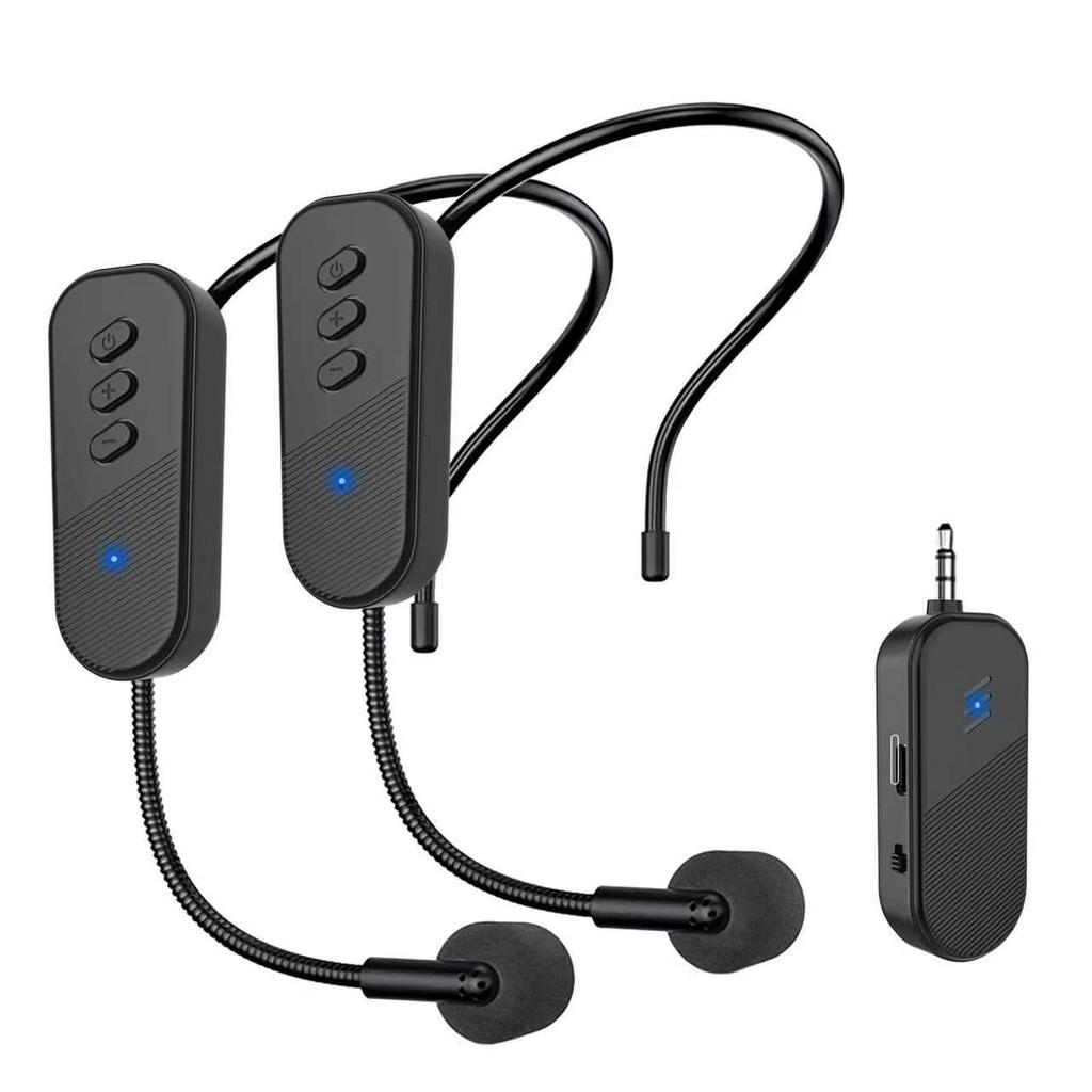Universal 2.4G Wireless Microphone Headset & Amplifier for Teachers, Tour Guides, and Outdoor Use.