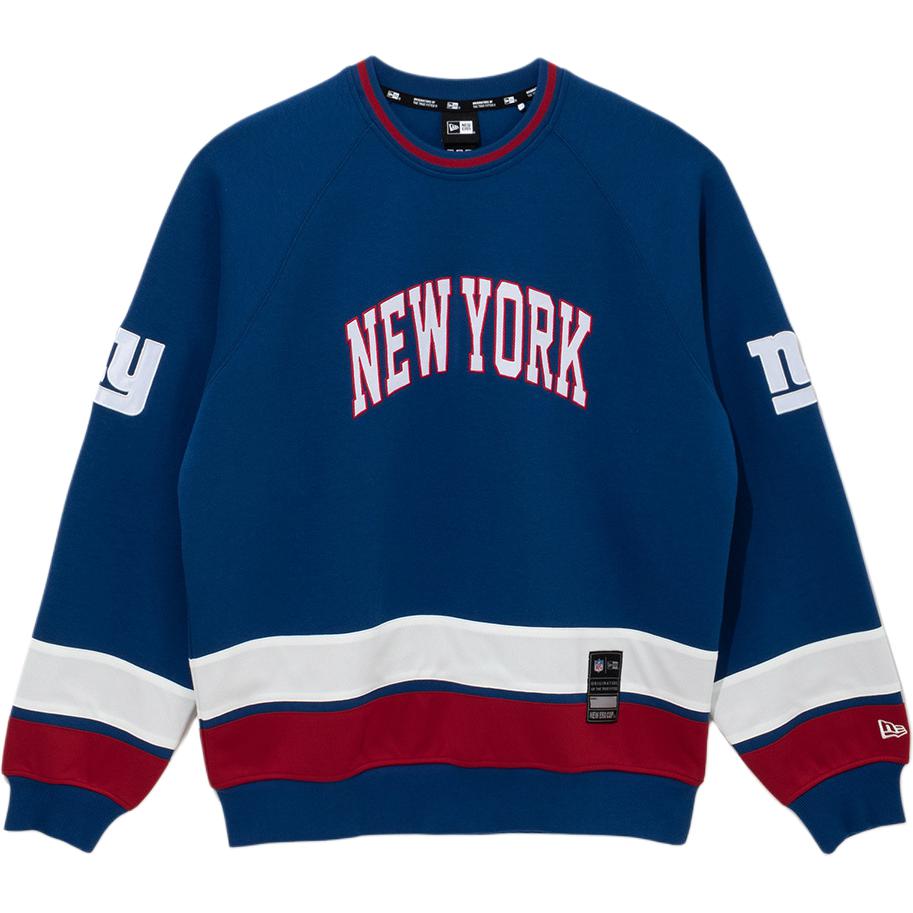 New Era FW25 NFL Crew Neck Series New York Giants Loose Comfortable Simple Round Neck Long Sleeve Sweatshirt Unisex sweatshirt 14741995