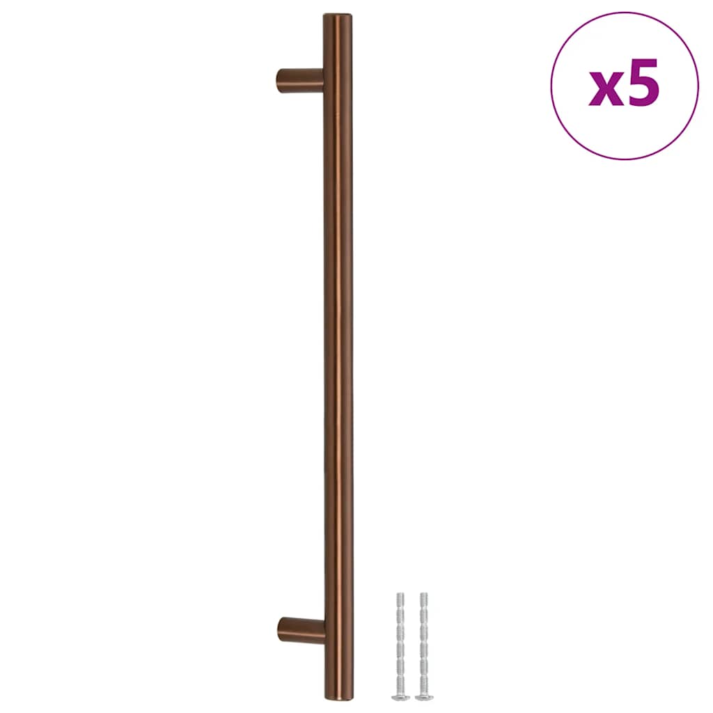 Furniture Handles 5 pcs. Bronze coloured 224 mm Stainless Steel