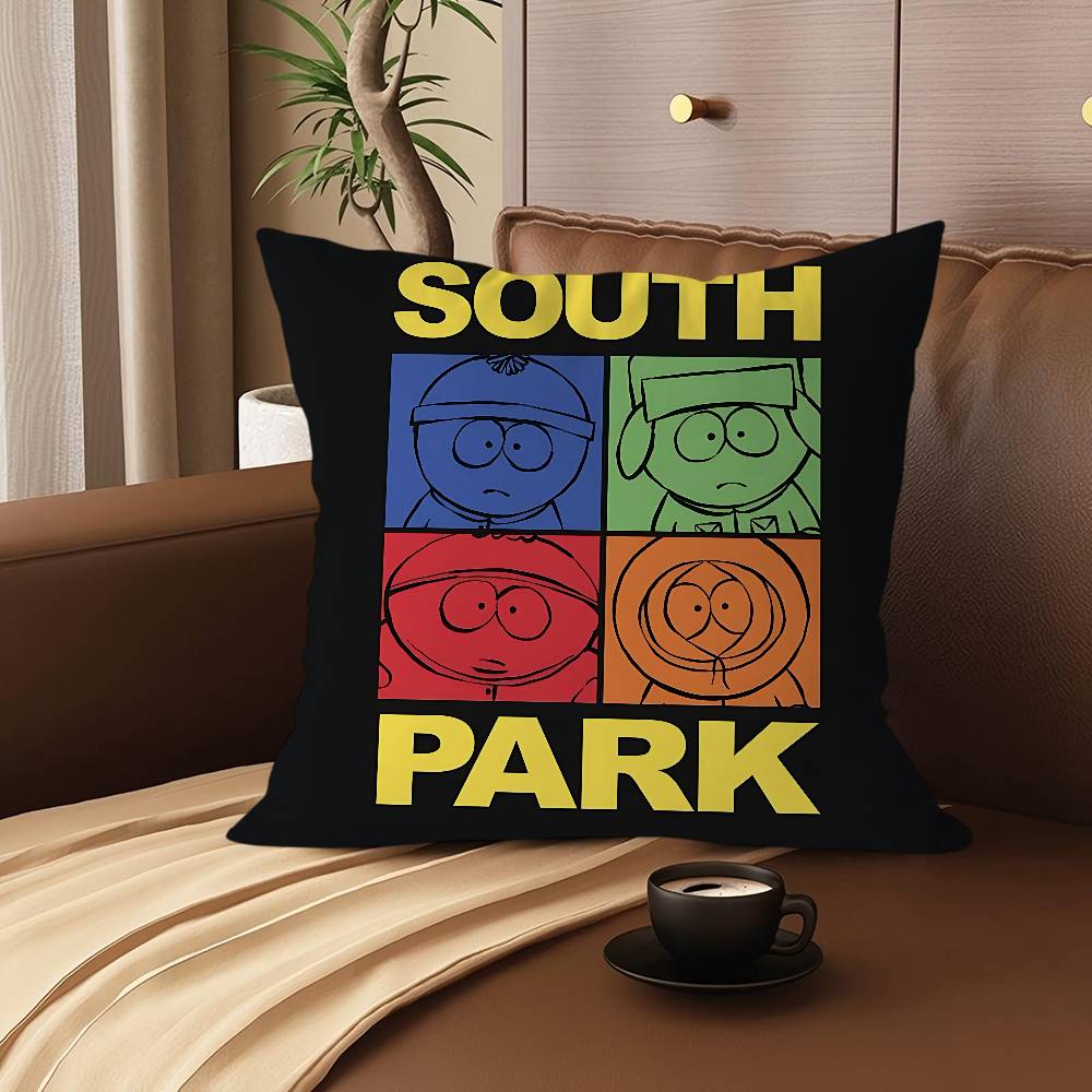 S-South P-Park Pillow Gifts Home Office Furnishings Bedroom Sofa Car Cushion Cover Case 45x45cm