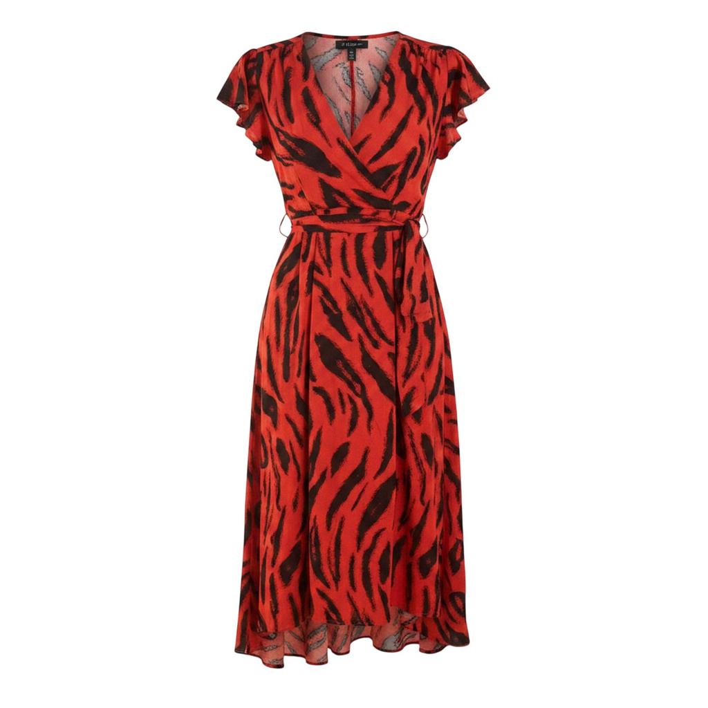 AX Paris Womens/Ladies Tiger Print Polyester Wrap Dress