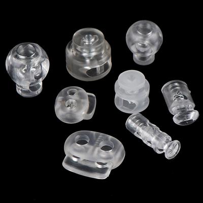 10 pezzi di chiusura per cavo in plastica, estremità del cavo, fibbia, accessori per borse per lacci fai da te