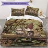 Over the Garden Wall Muster Bettwäsche, Steppbett Set Bettbezug Kissenbezug Haus Geburtstag Geschenk(1 Bettbezug + 2 Kissenbezüge, ohne Füllung)_lx