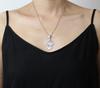 African Ethiopian Cross Silver Pendant for Women and Men
