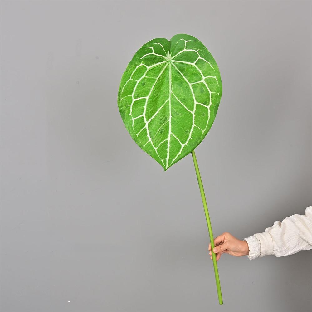 Green Plants Crane King Fern Leaf Lifelike Artificial Arrowroot Leaf  Floral Arrangement