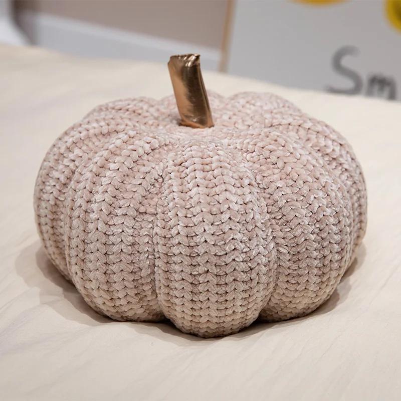 Nouvelle Décoration d'Halloween Jouets en Peluche Citrouille Colorée Peluche Douce Plante en Peluche Coussin de Jet Canapé Coussin de Chaise Cadeaux de Noël 30cm
