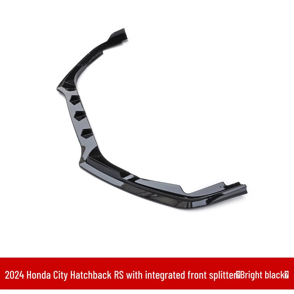 Honda Fit Hatchback RS Style Body Kit: Includes Front Lip, Bumper Top Spoiler, Rear Spoiler, Side Skirts, and Grille for 2024 Model.