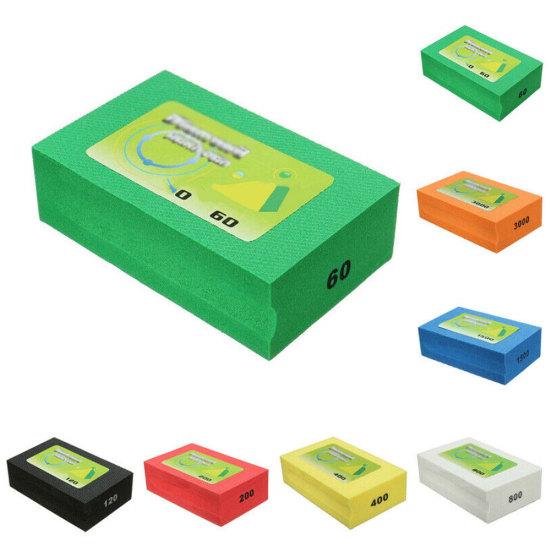 60-3000 Grit Diamond Hand Polishing Pad Block Granite Marble Glass Grinding