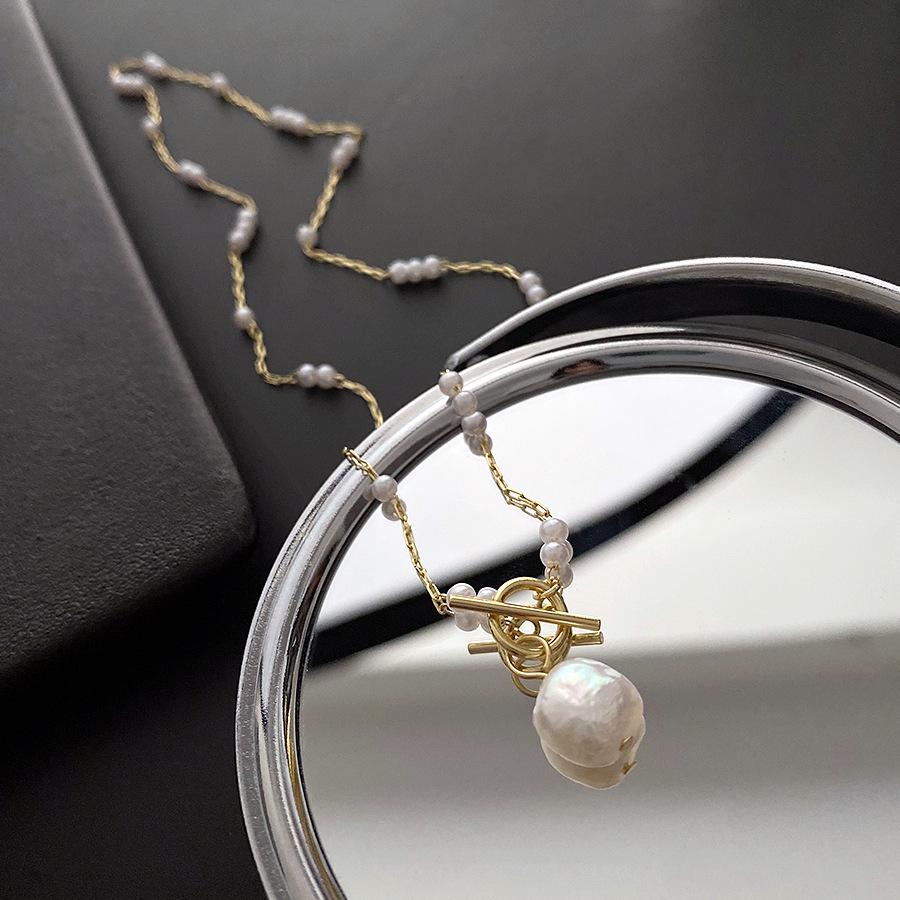 

2022 New Luxury Gold Clavicle Chain: Simple Freshwater Pearl Choker Necklace