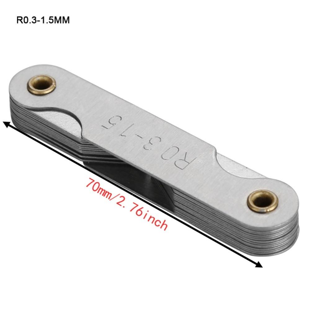 Stainless Steel Radius Fillet Gauge External Internal Fillet Gauge Set Industrial Measurement