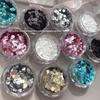 Decorazioni Mini Rotonde a Pois Glitterate per Unghie Fai da Te Patchwork Rotondo con Paillettes Decorazioni per Unghie Uso Professionale