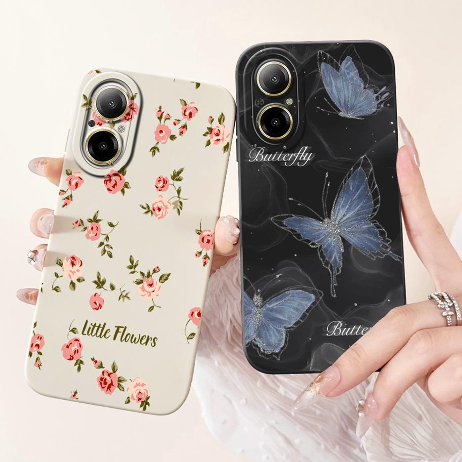 For Realme C67 4G Case RMX3890 Fashion Candy Painted Cover Soft Silicone Phone Case For Realme C67 C 67 RealmeC67 4G Fundas Capa