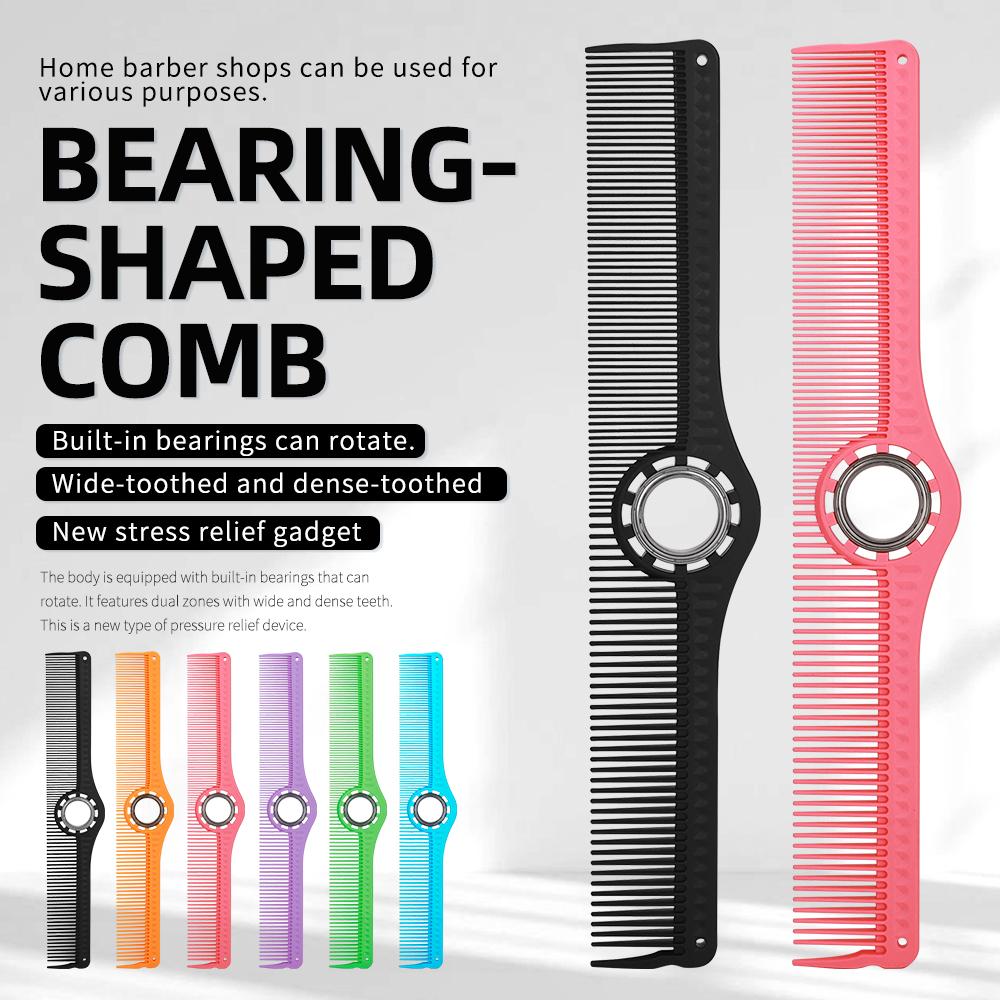 Professional Heat-Resistant Plastic Pin Tail Hair Comb for Barbers and Salons