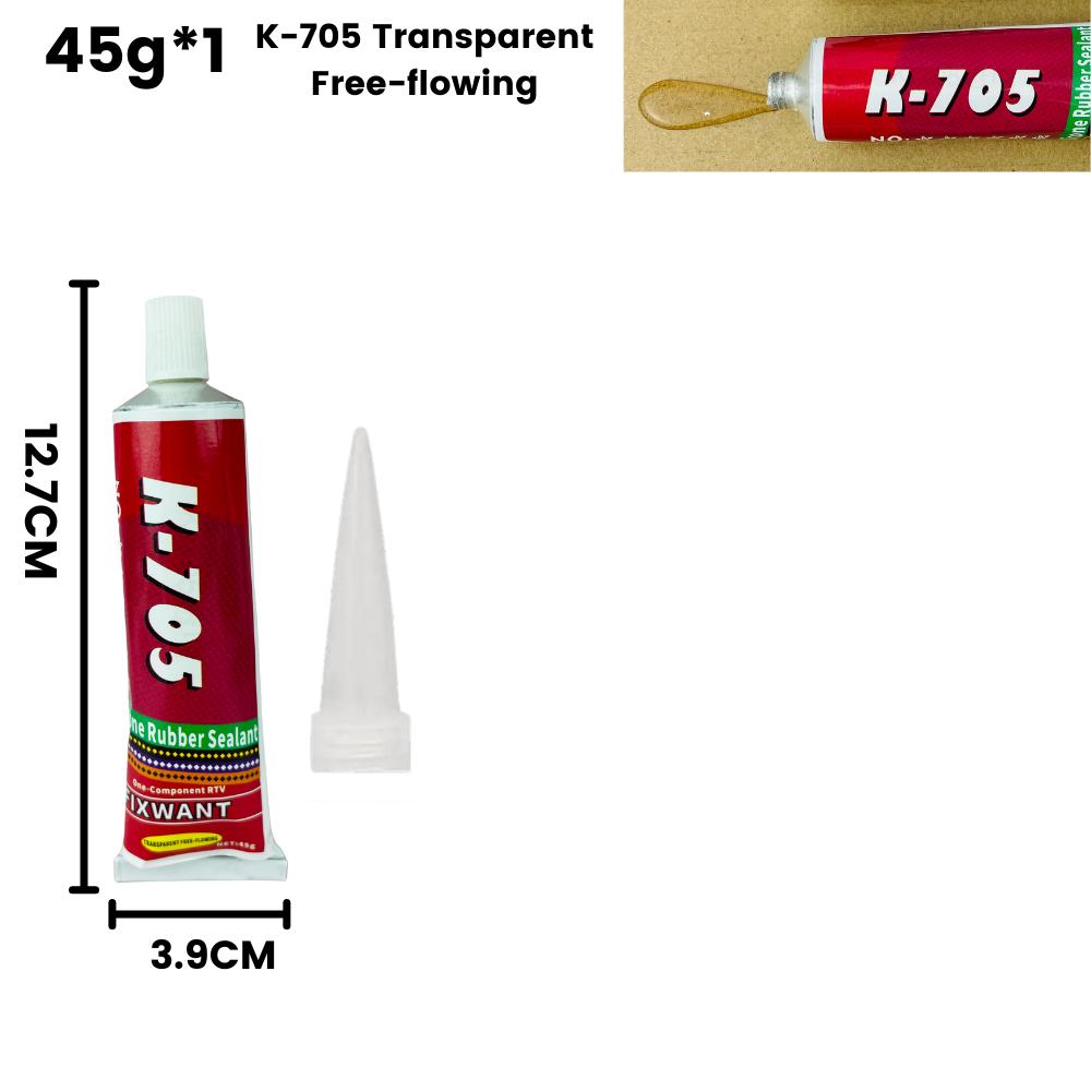Silicone Industrial Adhesive 45g K-703 704 705 706 RTV Silicone Rubber Black White Transparent Electronic Component Sealing Glue