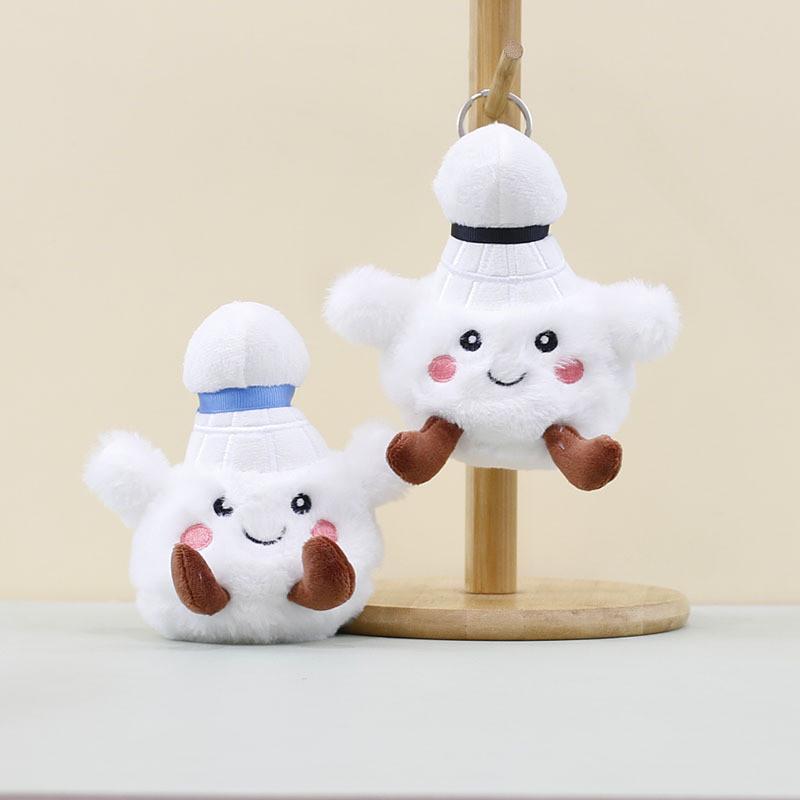 Keychain Cute Badminton Cartoon Girl Backpack Decoration Hanging Plush Gift Doll