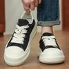 2025New Comfortable High-Quality Breathable Fashion Canvas Shoes for Men Summer Black Work Shoes Casual Big