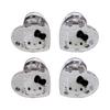 Sanrio Mini Hair Set of Hello Silver ABS Ages 3 and 159034 Clips, 4, Kitty, Resin, Up,