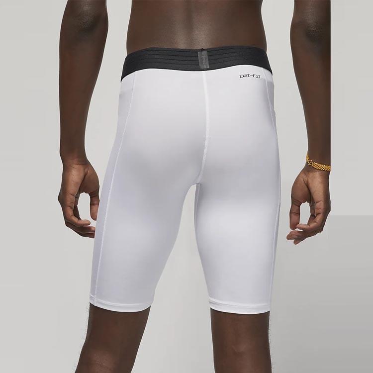 Jordan Sport Dri-FIT Logo Print Quick-Dry Gym Shorts Men Bottoms White DM1814-100