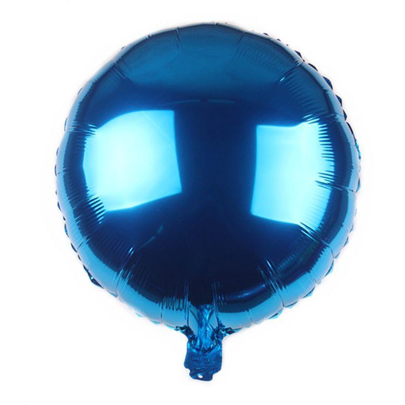 Colour Solid 18" Foil Balloons Heart Star Round Shape For Wedding Birthday Party