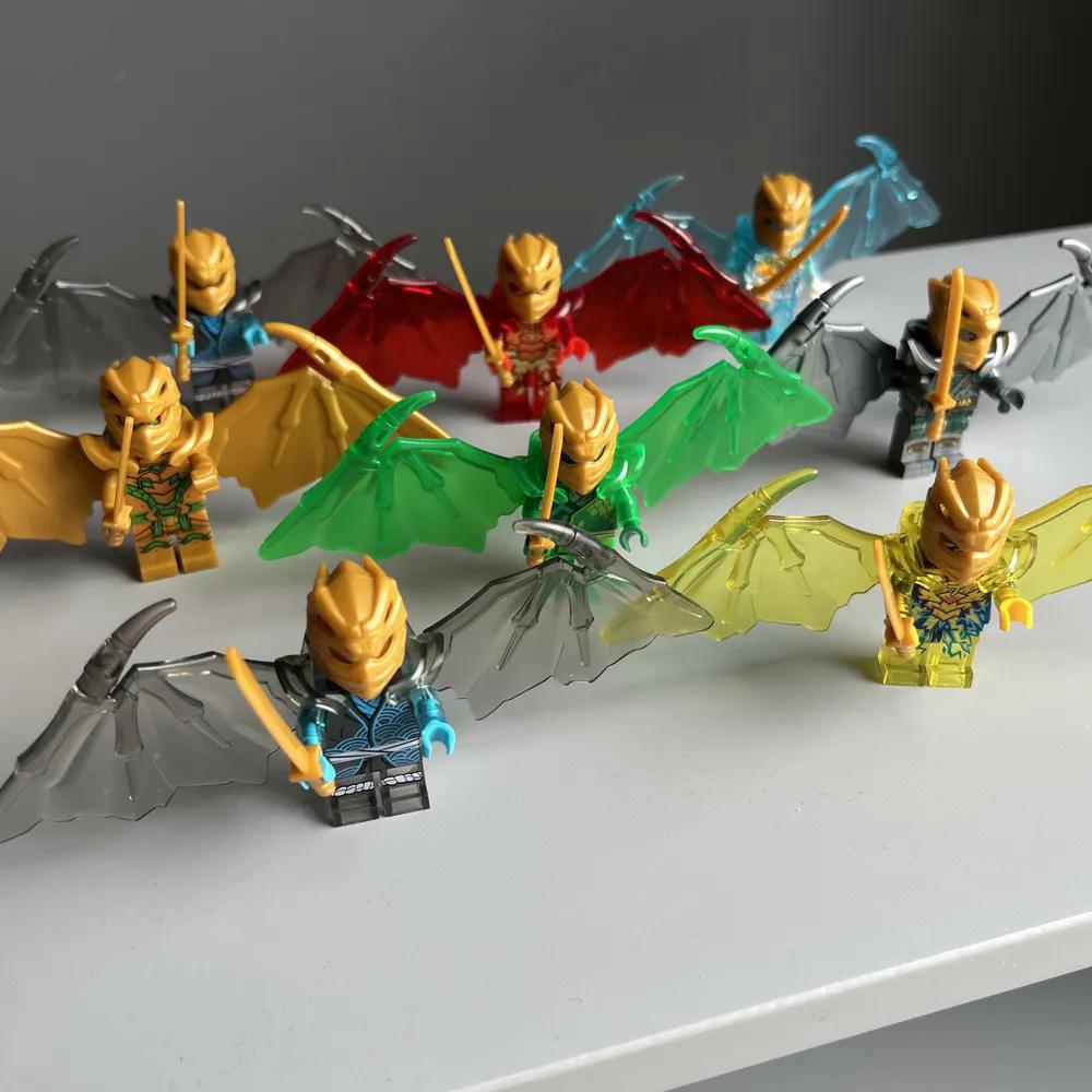 Fantasy Shadow Building Block Villain Flying Wings Assembly Toy Set Bag